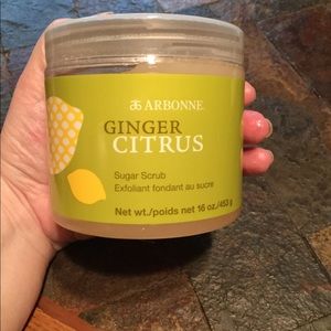 Arbonne ginger citrus sugar scrub exfoliant 16 oz